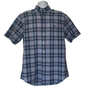Vineyard Vines Tucker Shirt Classic Fit Plaid Short Sleeve Button Down (M)